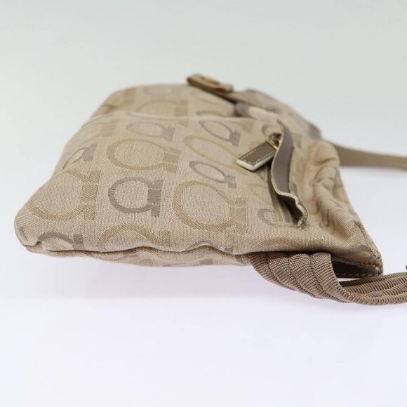 Salvatore Ferragamo Waist bag Canvas Beige Gold Auth - Picture 4 of 16